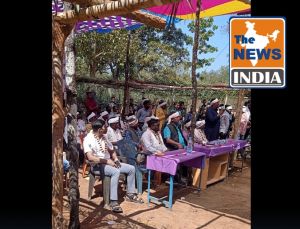 नारायणपुर कडेमेटा में माननीय विधायक श्री चंदन कश्यप ने गोंडवाना समाज के भवन का किया भूमिपूजन