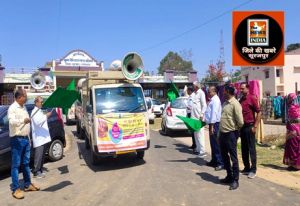  पल्स पोलियो अभियान प्रचार के लिए वाहनों को हरी झण्डी दिखाकर किया गया रवाना