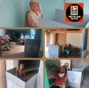  99वीं की दहलीज पर श्रीमती संत कुमारी ने होम वोटिंग के माध्यम से मतदान कर लगाया शतक