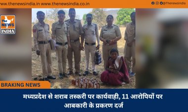 मध्यप्रदेश से शराब तस्करी पर कार्यवाही, 11 आरोपियों पर आबकारी के प्रकरण दर्ज