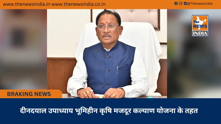 दीनदयाल उपाध्याय भूमिहीन कृषि मजदूर कल्याण योजना के तहत