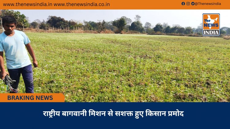 राष्ट्रीय बागवानी मिशन से सशक्त हुए किसान प्रमोद