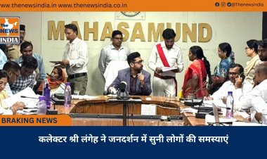कलेक्टर श्री लंगेह ने जनदर्शन में सुनी लोगों की समस्याएं