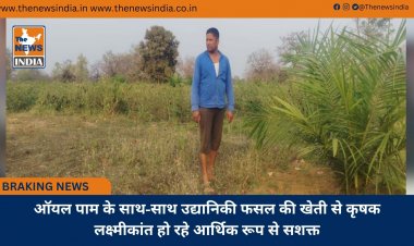 ऑयल पाम के साथ-साथ उद्यानिकी फसल की खेती से कृषक लक्ष्मीकांत हो रहे आर्थिक रूप से सशक्त