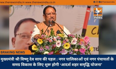 मुख्यमंत्री श्री विष्णु देव साय की पहल : नगर पालिकाओं एवं नगर पंचायतों के समग्र विकास के लिए शुरू होगी ‘आदर्श शहर समृद्धि योजना’