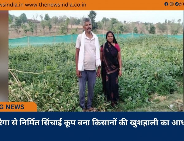 मनरेगा से निर्मित सिंचाई कूप बना किसानों की खुशहाली का आधार