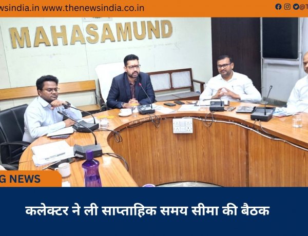 कलेक्टर ने ली साप्ताहिक समय सीमा की बैठक