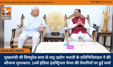 मुख्यमंत्री श्री विष्णुदेव साय से लघु उद्योग भारती के प्रतिनिधिमंडल ने की सौजन्य मुलाकात: 14वें इंडिया इंडस्ट्रियल फेयर की तैयारियों पर हुई चर्चा