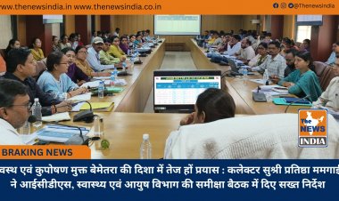स्वस्थ एवं कुपोषण मुक्त बेमेतरा की दिशा में तेज हों प्रयास : कलेक्टर सुश्री प्रतिष्ठा ममगाईं ने आईसीडीएस, स्वास्थ्य एवं आयुष विभाग की समीक्षा बैठक में दिए सख्त निर्देश