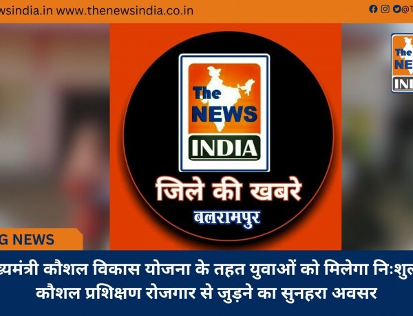 मुख्यमंत्री कौशल विकास योजना के तहत युवाओं को मिलेगा निःशुल्क कौशल प्रशिक्षण रोजगार से जुड़ने का सुनहरा अवसर
