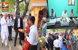  भेंट मुलाकात -ग्राम सिवनी : मुख्यमंत्री श्री भूपेश बघेल ग्राम पंचायत सिवनी (नैला) में किसान श्री छोटेलाल बरेठ के घर भोजन के लिए पहुंचे