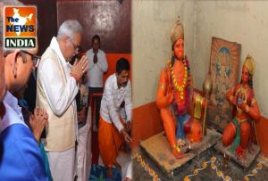  मुख्यमंत्री श्री भूपेश बघेल ने प्राचीन हनुमान मंदिर और सांई मंदिर में की पूजा अर्चना