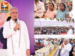 मुख्यमंत्री श्री भूपेश बघेल अपने भेंट-मुलाकात अभियान : ग्राम अर्जुनी