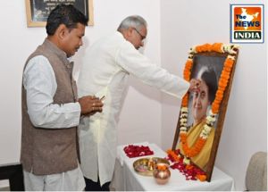 मुख्यमंत्री ने भारत की पहली महिला प्रधानमंत्री श्रीमती इंदिरा गांधी और वीरांगना रानी लक्ष्मीबाई की जयंती पर उन्हें किया नमन