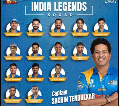 रोड सेफ्टी वर्ल्ड सीरीज में भारत लीजेंड्स टीम की कप्तानी करेंगे सचिन तेंदुलकर....
