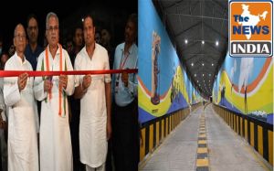 मुख्यमंत्री ने तेलघानी नाके के समीप रेलवे अंडरब्रिज का किया लोकार्पण
