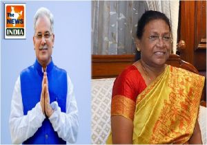 नवनिर्वाचित राष्ट्रपति श्रीमती द्रौपदी मुर्मू को मुख्यमंत्री श्री भूपेश बघेल ने दी बधाई और शुभकामनाएं